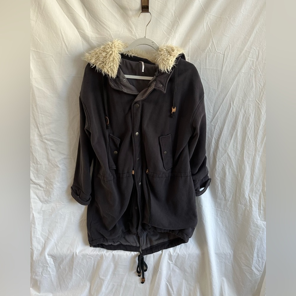 Free People Polar Bear Hooded Parka- Size XS
